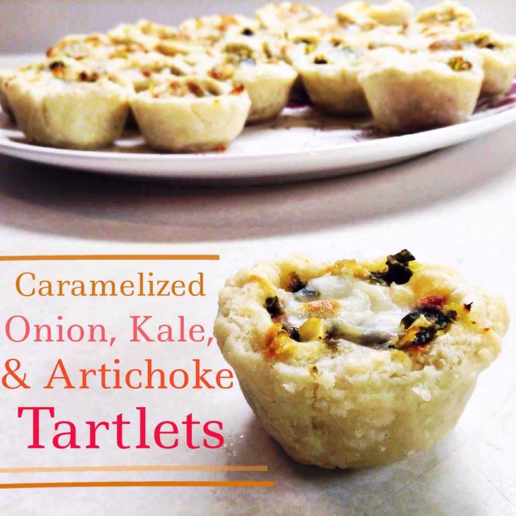 Caramelized Onion, Kale, & Artichoke Tartlets