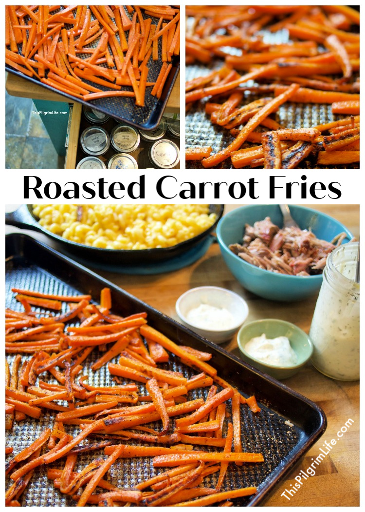 Roasted carrot fries are one of our FAVORITE veggie sides! They are so easy to make, and we can never seem to have enough because they're so tasty too. Budget-friendly, kid-friendly, and healthy-- you definitely need to try them soon! 