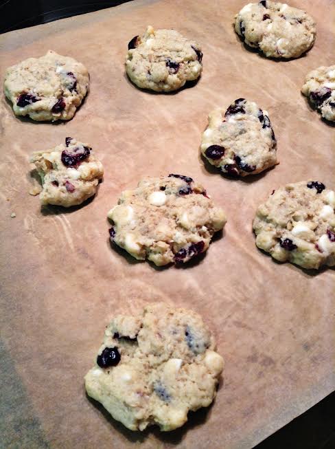 White Chocolate & Cranberry Cookies