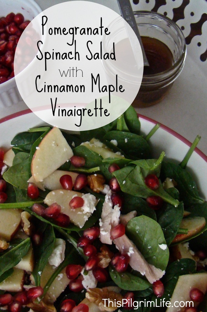 Pomegranate Salad with Cinnamon Maple Vinaigrette
