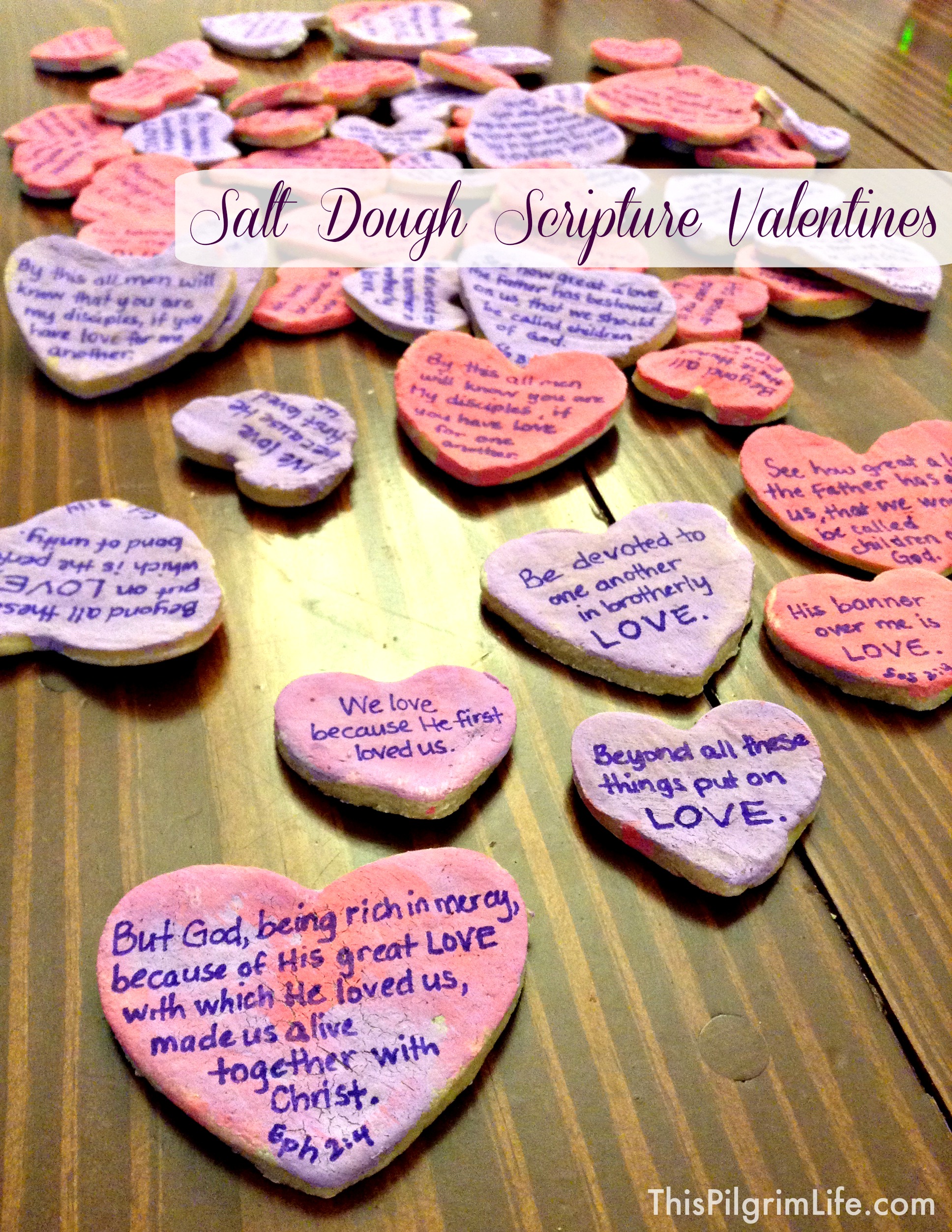 Salt Dough Scripture Valentines