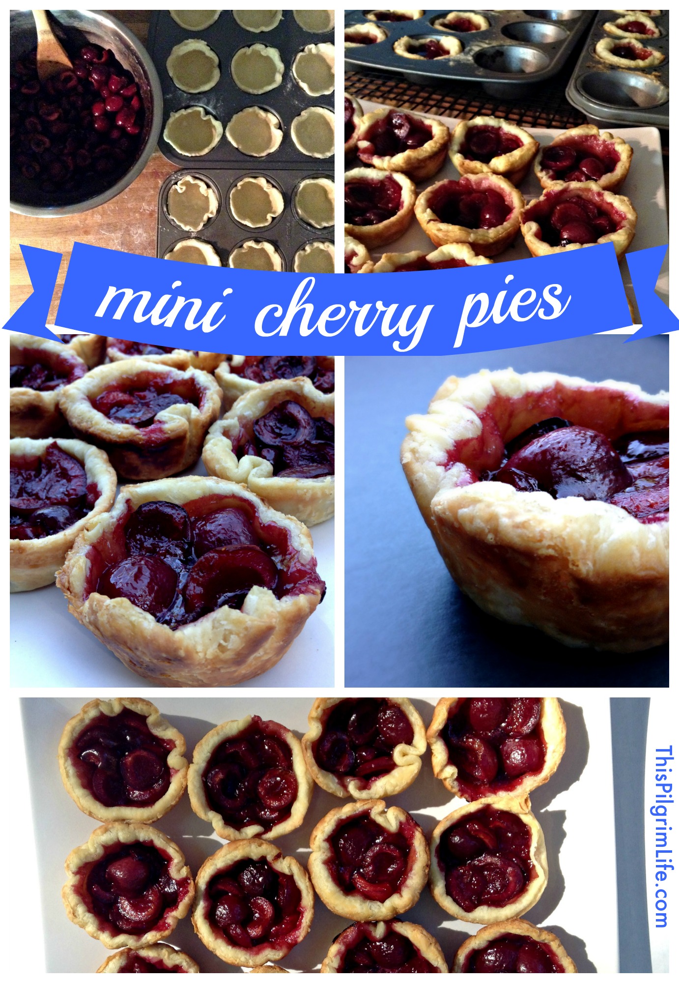 Individual cherry pies, SO GOOD and perfect for outdoor cookouts and holiday gatherings! 