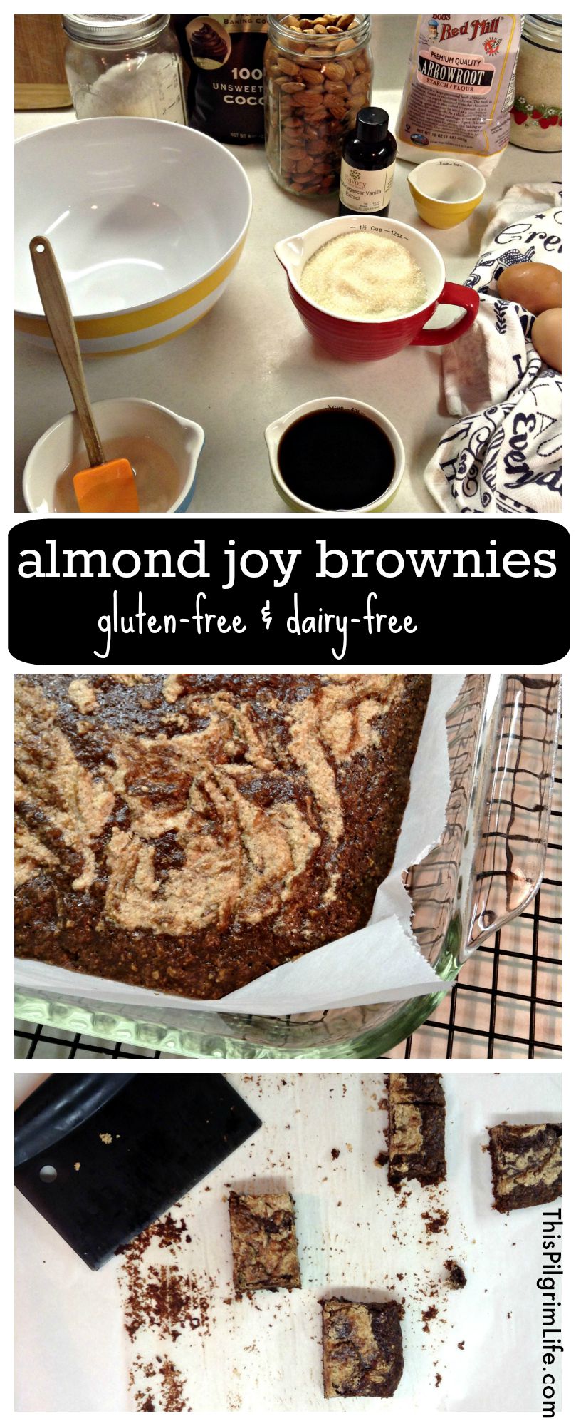 These almond joy brownies are delicious AND gluten-free and dairy-free. Quick and simple to make, too. 