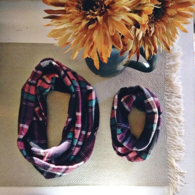 flannel infinity scarf