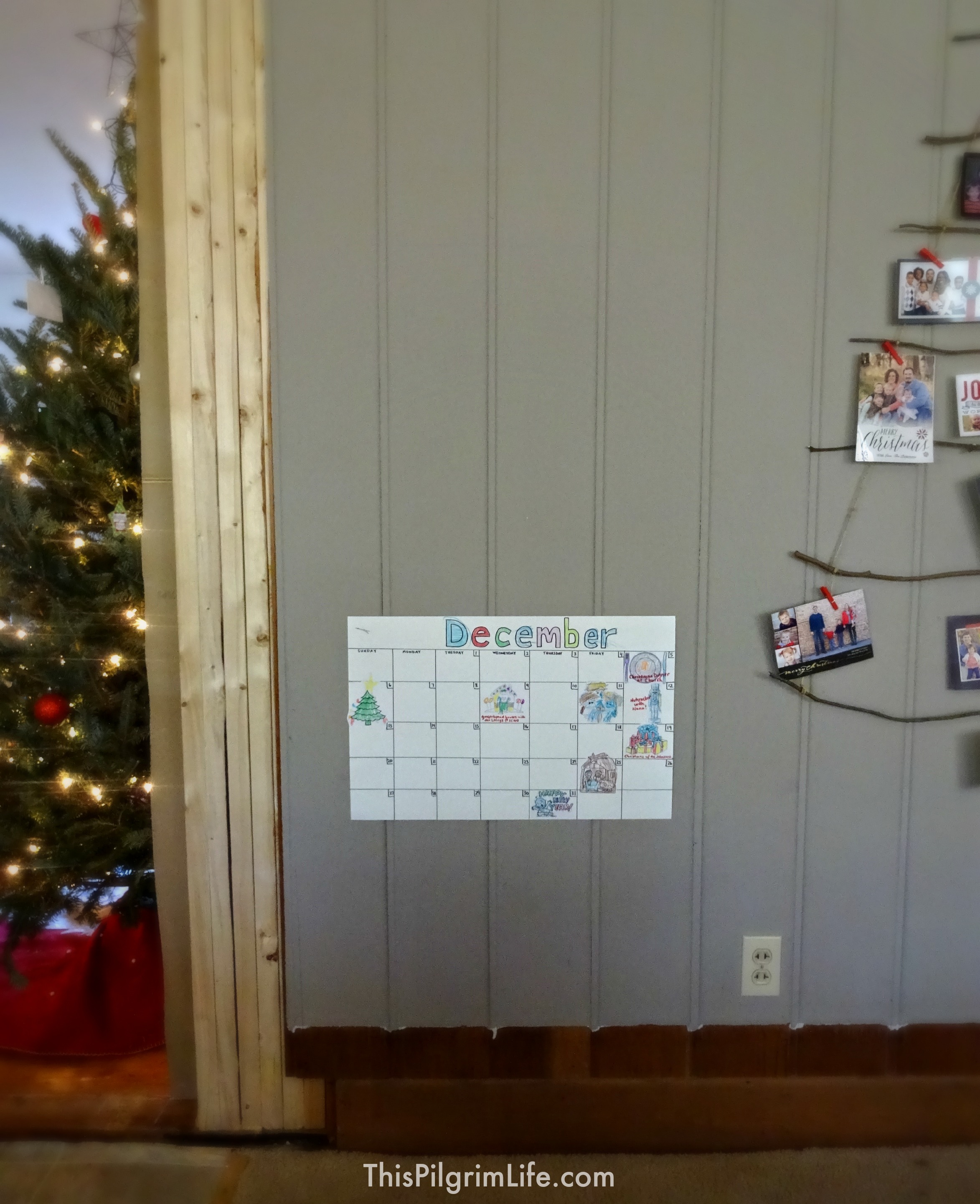 Make a countdown calendar with your kids this holiday season so they can see when all the special events are going on! (and stop asking every few minutes!)
