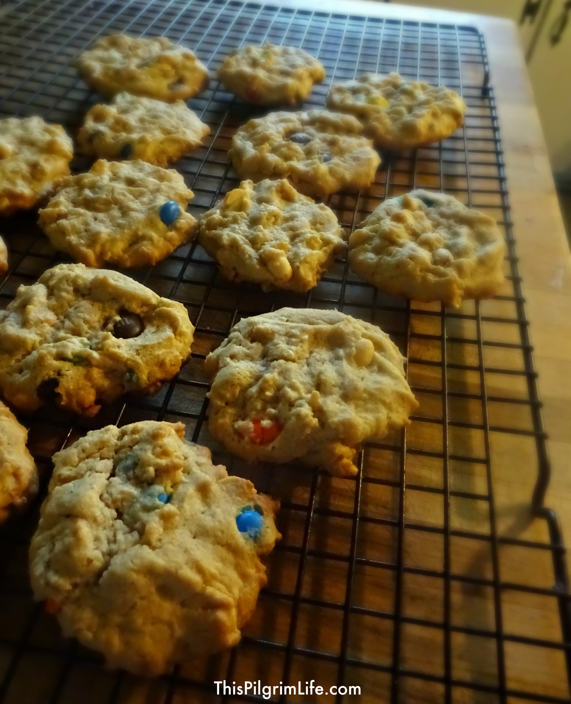 Peanut butter cookies packed with nutty flavor and colorful M&M's! 