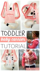 Toddler Baby Carrier Tutorial - This Pilgrim Life