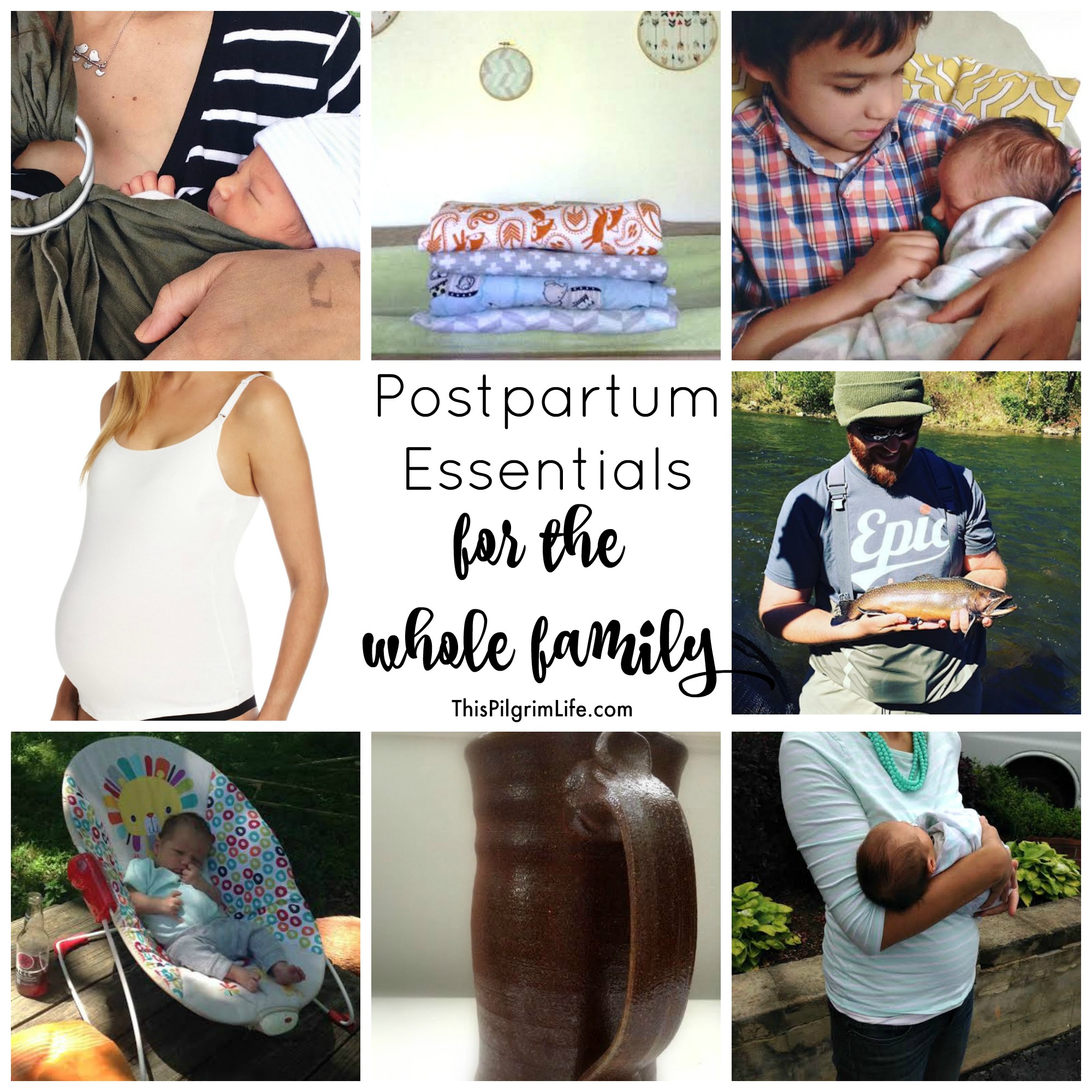Life with a newborn is a wonderful mix of love and joy, and intensity and fatigue! Let this list of postpartum essentials for the whole family bring more comfort and ease into the newborn season. 