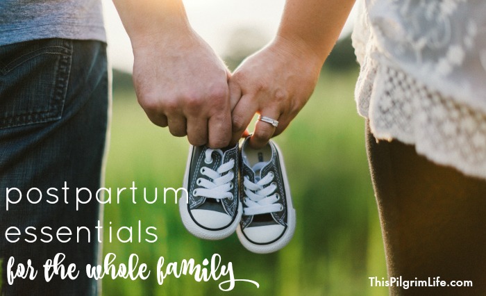 Life with a newborn is a wonderful mix of love and joy, and intensity and fatigue! Let this list of postpartum essentials for the whole family bring more comfort and ease into the newborn season. 