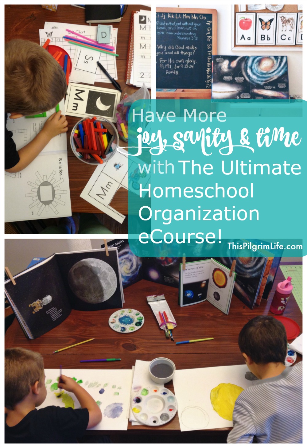 Every homeschool mom could use a little more joy, sanity, and time! Check out this amazing resource that gives tips, plans, and encouragements for a more joy-filled and successful homeschool! 