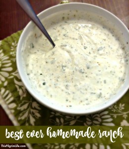 BEST EVER homemade ranch dressing and dip! So easy to make with kitchen staples!