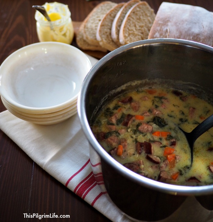 Instant Pot Sausage & Kale Soup