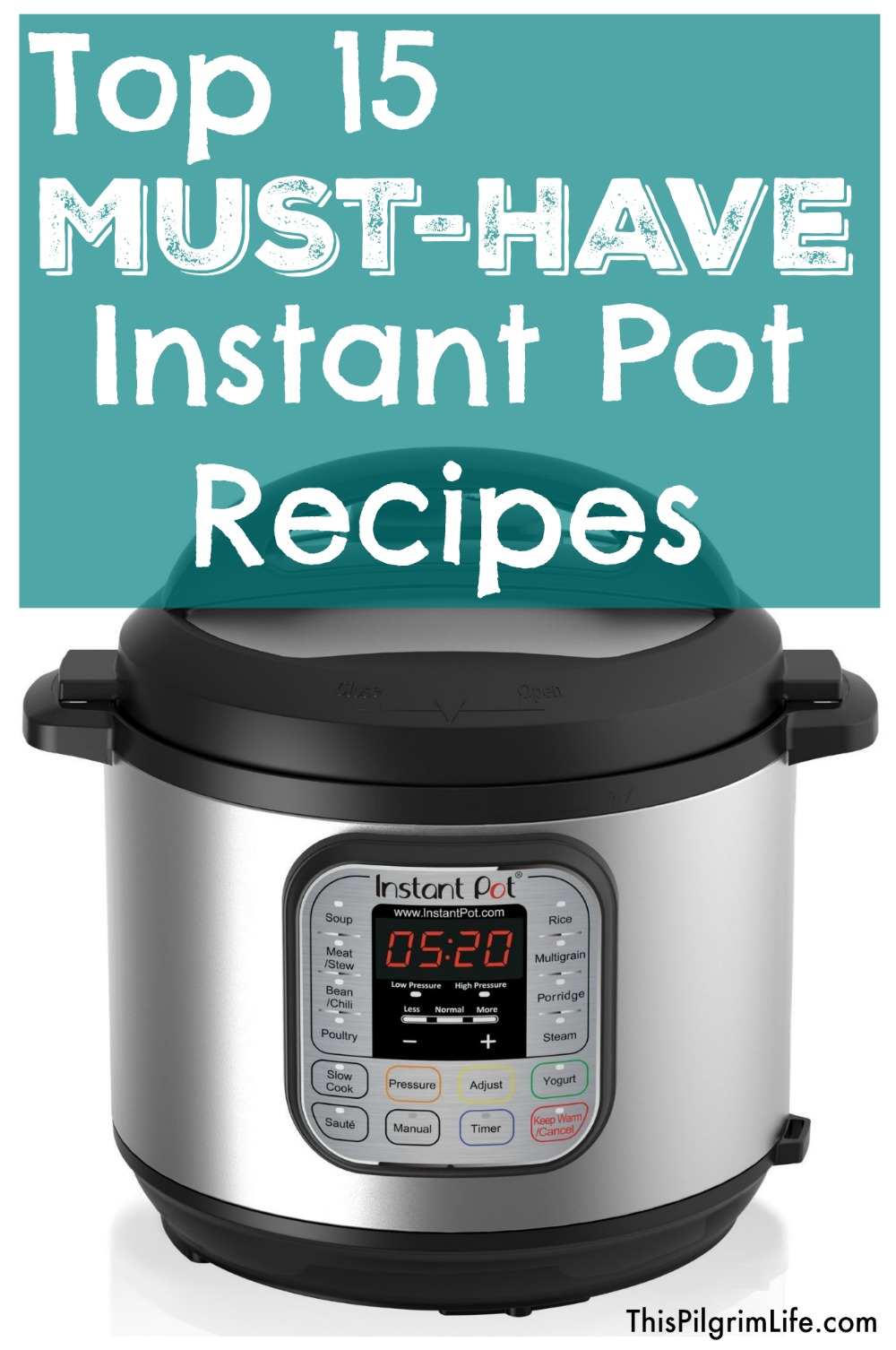 Whether you are a new Instant Pot owner or have been using one for a while, this list of the top 15 must-have Instant Pot recipes is for YOU! Keep reading for tips, recipes, and an AWESOME, FREE printable! 
