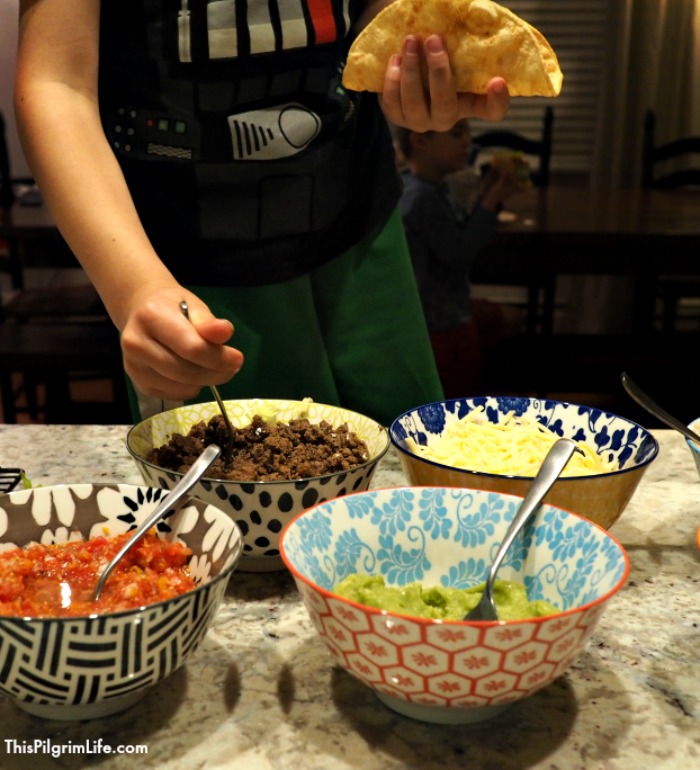 Frying taco shells at home is easy and home-fried taco shells are so good, you'll never go back to taco shells out of a box! Making a batch of Spanish-style rice to go with your tacos is simple and delicious too! 