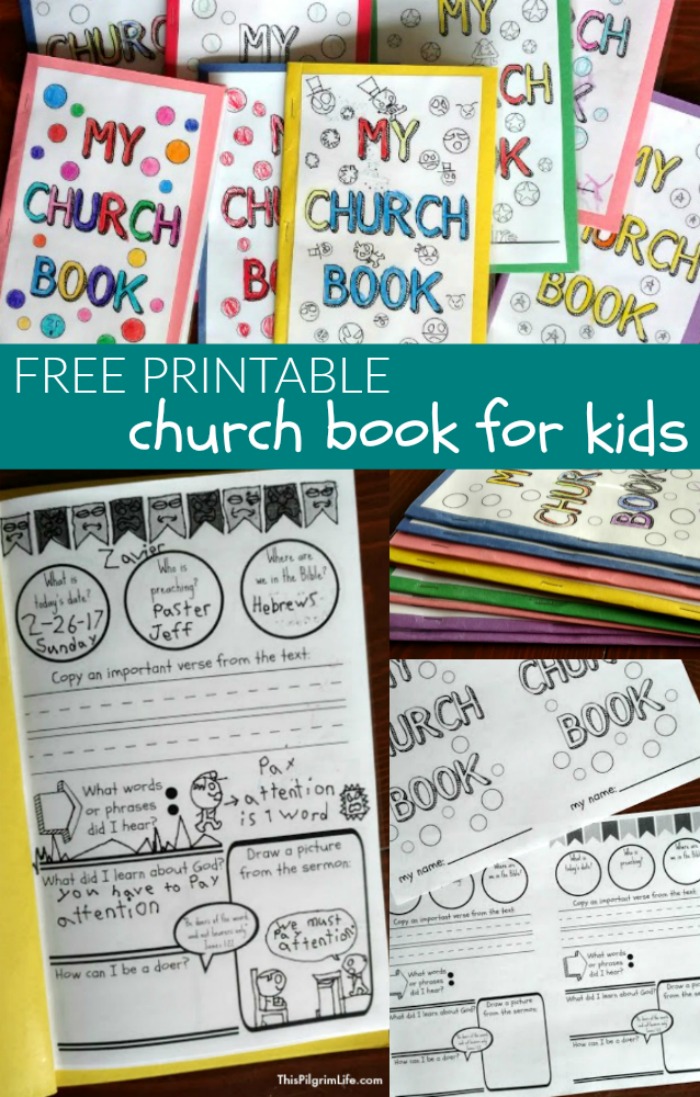 Help your kids learn to pay attention and get more out of the sermon in church with this free church book for kids! 