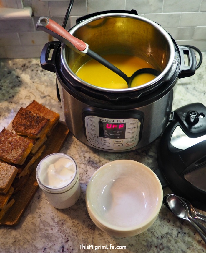 Instant Pot Butternut Squash & Apple Soup