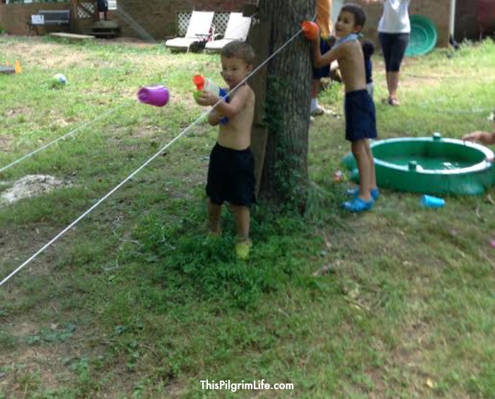 Throw an awesome field day water party in your backyard! Set up is easy and inexpensive, and it's fun for all ages!