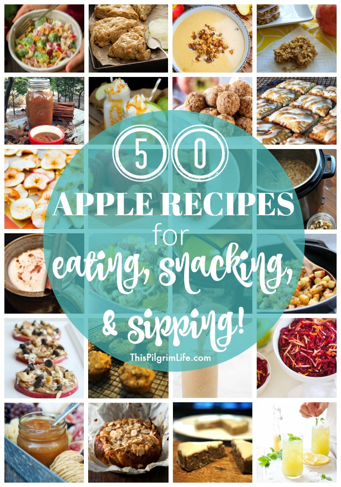 It is apple picking season! Take advantage of this amazing, versatile fruit while it's in season with these delicious apple recipes for eating, snacking, and sipping!
