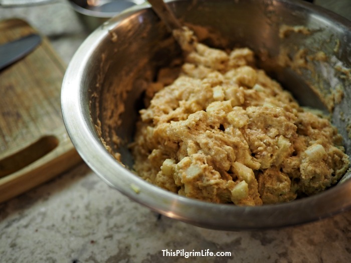 Delicious homemade apple fritters, slightly healthified, and ready in thirty minutes!