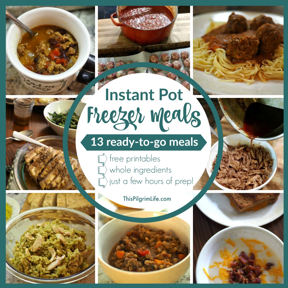 Make 13 delicious and family-friendly Instant Pot freezer meals for less than $125! Get printable shopping lists, prepping checklists, and recipes!