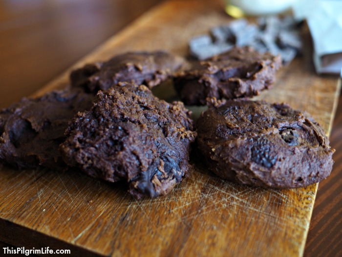 These double dark chocolate pumpkin cookies are a healthy, naturally sweetened snack cookie! Even better, they are packed with nutritious ingredients! 