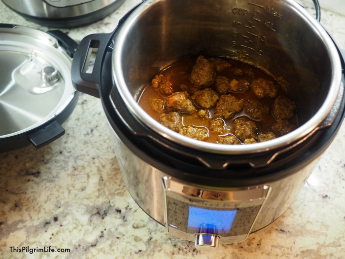 Avoid processed, sugary ingredients in this popular appetizer and try these sweet barbecue meatballs made completely from scratch and cooked in the Instant Pot-- easy, healthy, and delicious! 