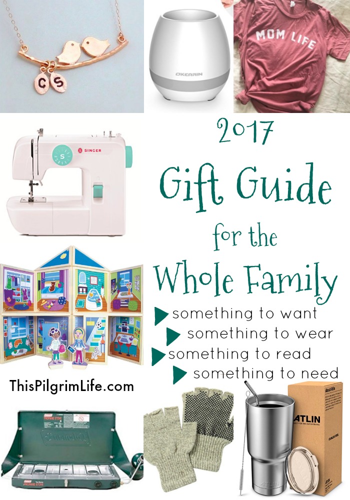 Get new ideas for what to buy everyone on your list with this year's family gift guide! Something to wear, something to read, something to want, and something to need for the kids, mom, dad, and the family as a whole!