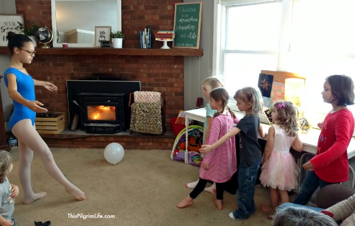 Lots of dancing fun with friends at this sweet and simple ballet birthday party! 