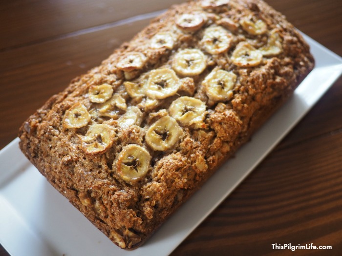 Enjoy a loaf of homemade banana bread today! It's easy to make, full of delicious banana flavor, and rich in vitamins and minerals!