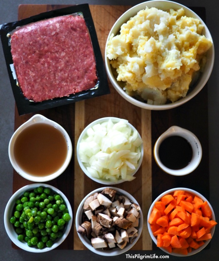 Rich and filling Instant Pot shepherd's pie! No heating up your kitchen or cleaning up multiple pots and pans! 