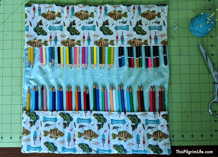 Keep pens, colored pencils, and crayons organized and easy to use with a fun pencil roll-up! Find both video and written instructions for this simple sewing project.