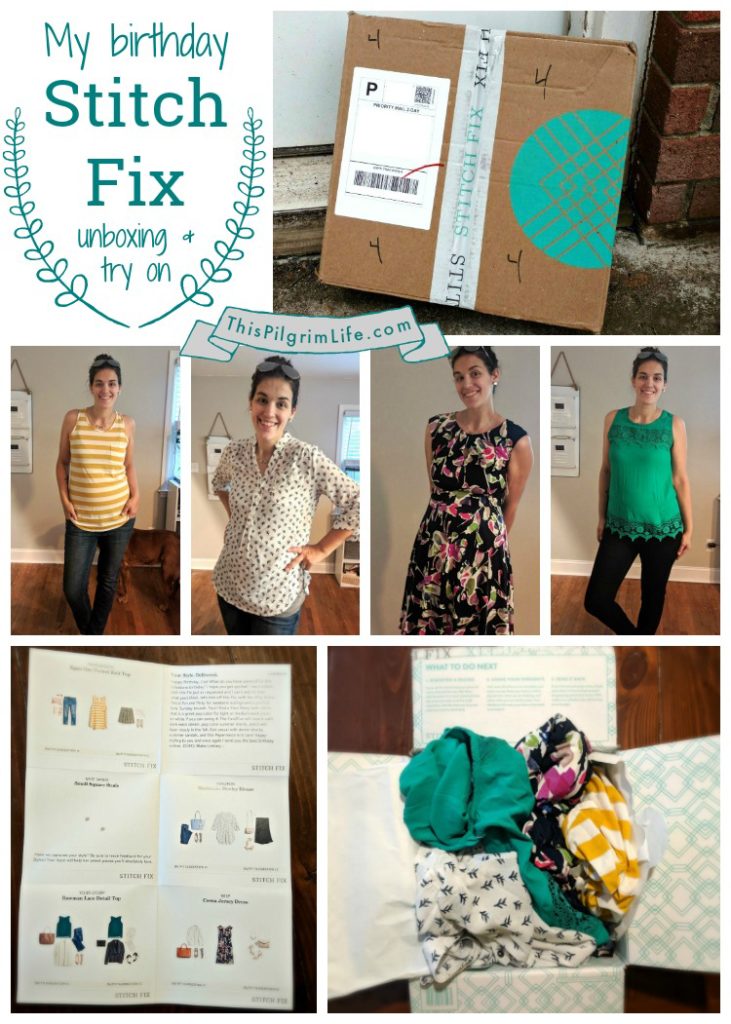 I asked Stitch Fix to send me a box for my birthday this week. See what they sent and tell me what you think! 