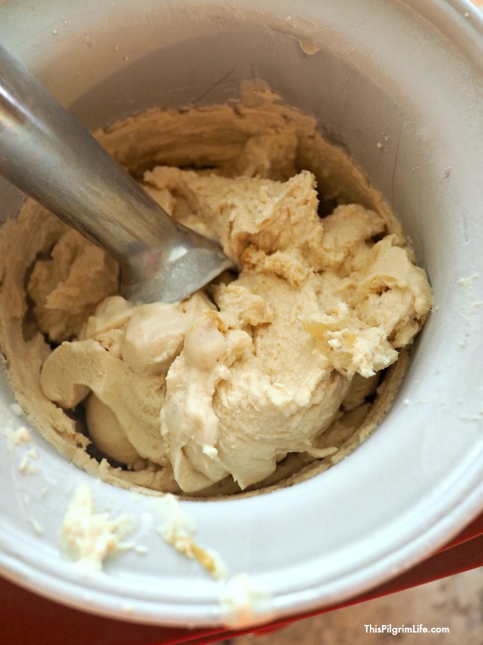 This homemade peanut butter and banana ice cream is an easy-to-make summer treat and soooo good! Top it with chopped peanuts, chocolate, or crumbled cookies for even more fun and deliciousness! 