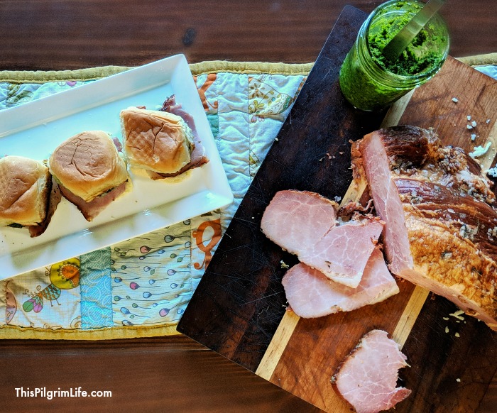 Juicy ham with a tangy and sweet honey mustard glaze easily cooked right in your Instant Pot! Use the ham for a simple, tasty dinner, or use it to make these amazing honey mustard ham and pesto melts! You're going to love this Instant Pot ham!