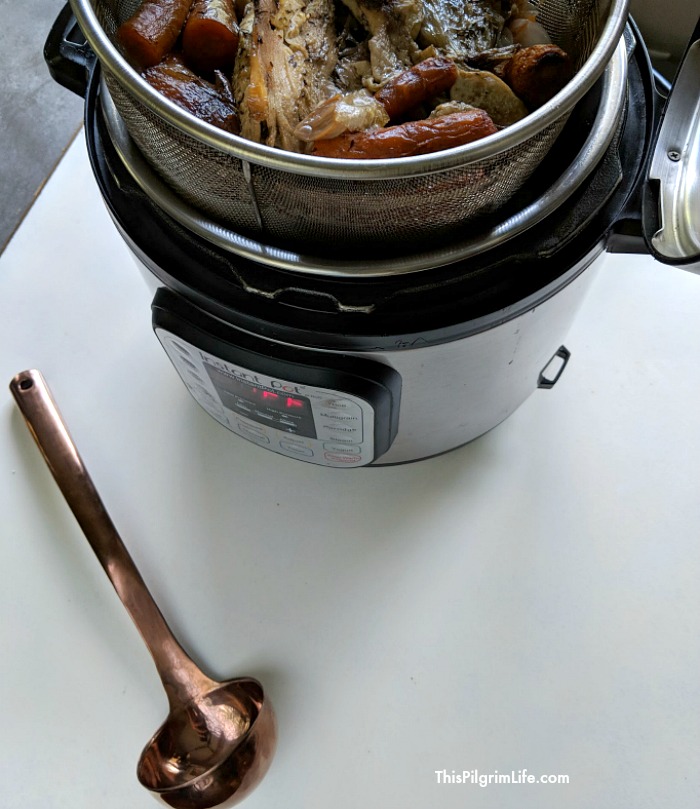 Homemade stock is an essential in a healthy, frugal kitchen. Making your own stock in your Instant Pot will save you money on your grocery bill and will boost your health, not to mention it will taste much better than store-bought broth and stock!