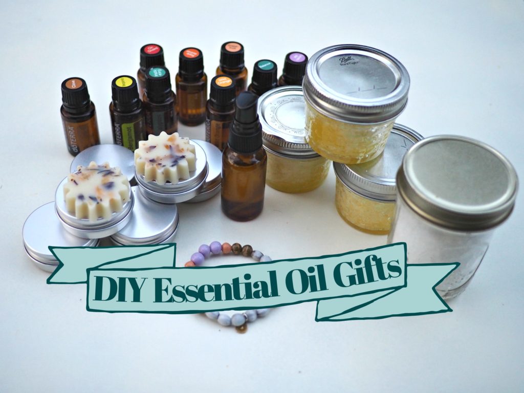 Five quick and easy DIY essential oil gifts you can make and give using common ingredients and high-quality oils! 