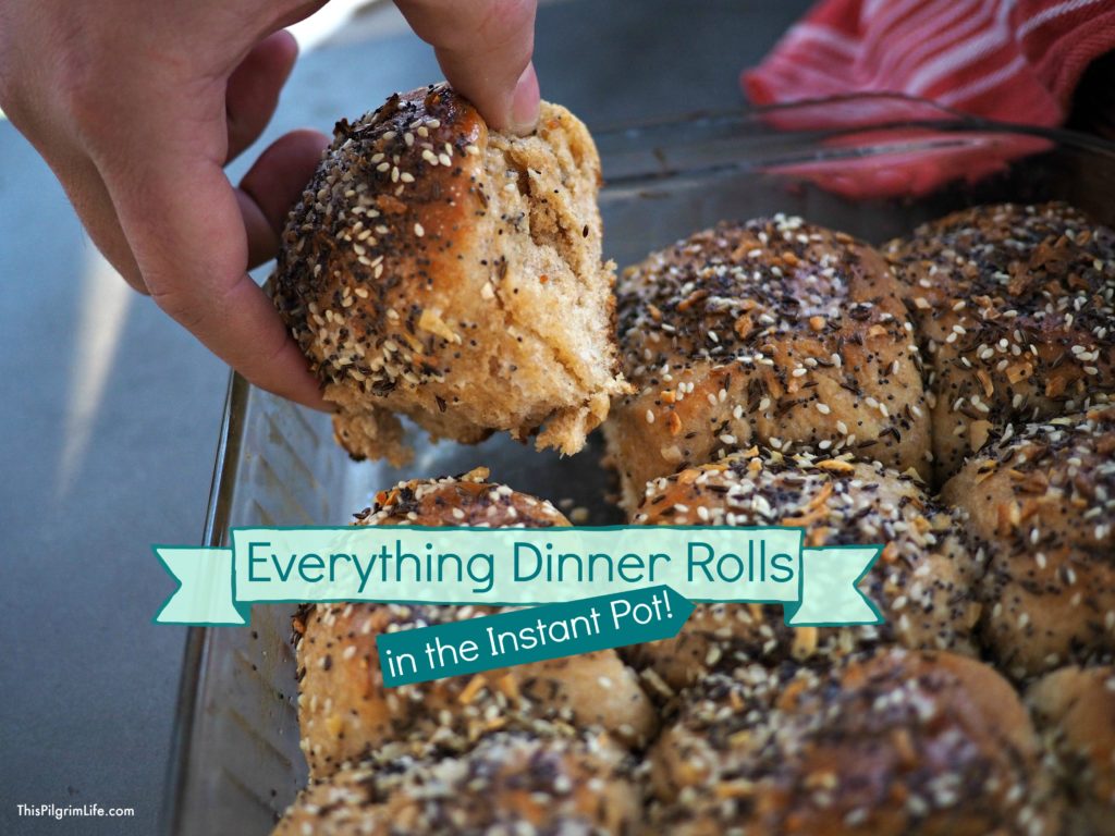 Make soft, delicious dinner rolls with the help of your Instant Pot! These rolls are so good with a homemade everything spice blend!