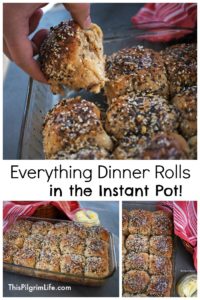 Make soft, delicious dinner rolls with the help of your Instant Pot! These rolls are so good with a homemade everything spice blend!