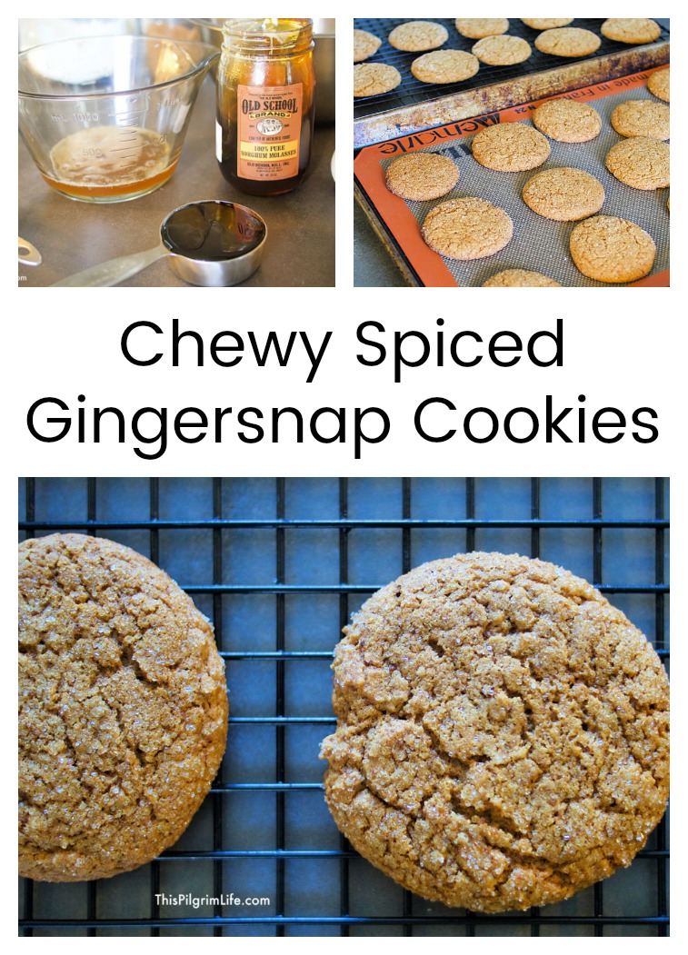 Chewy Spiced Gingersnap Cookies