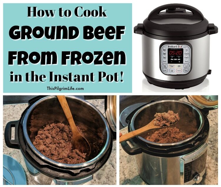 No need to worry about thawing your ground beef for recipes when it's so easy to cook frozen ground beef in the Instant Pot! 