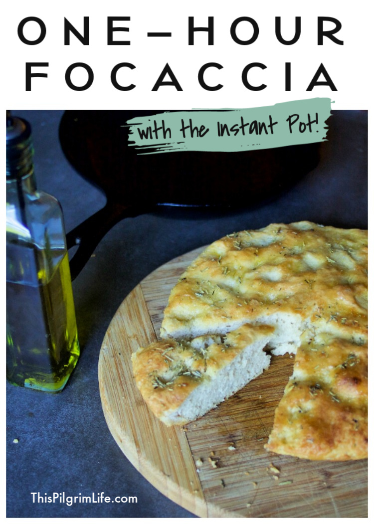 Delicious, airy focaccia bread, crisp on the outside and soft on the inside, is possible in one hour thanks to the Instant Pot. One-hour focaccia bread is going to be a staple from now on!