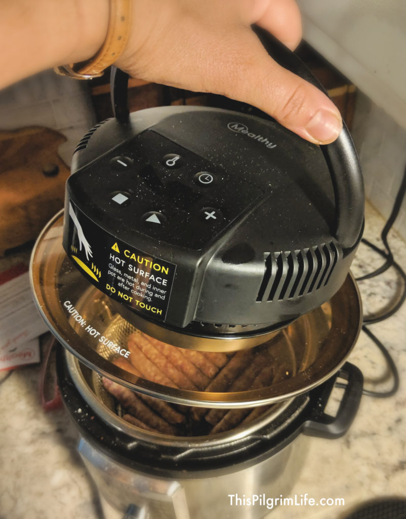 The Mealthy CrispLid transforms an electric pressure cooker into an air fryer! Here is an honest CrispLid review, answers to common questions, and five easy recipes to get you started.
