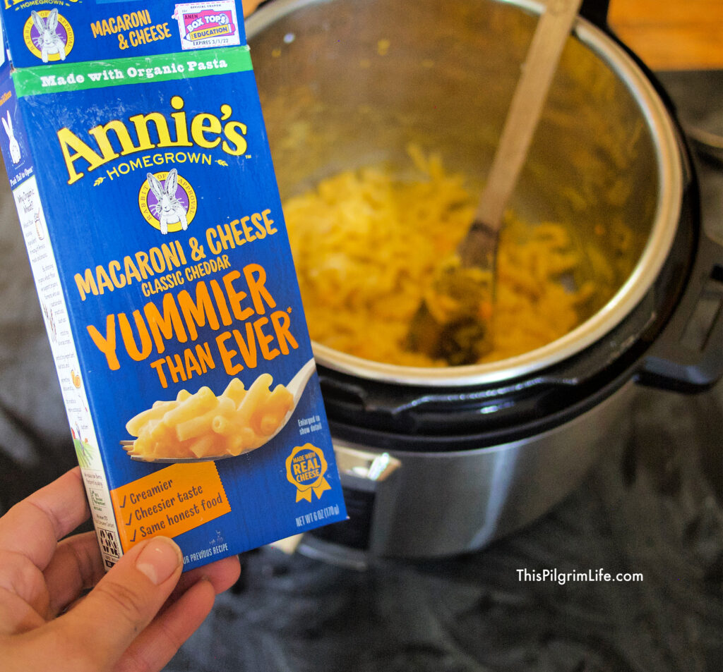 Believe it or not, making box mac & cheese is even easier in the Instant Pot! No need to drain or babysit the pasta while it cooks and everything simply mixes together in one pot. Let me show you how! 