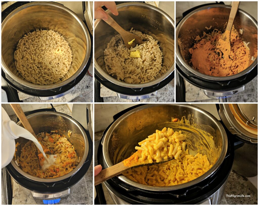 Step by step, how to make box Mac & cheese in the Instant Pot. 