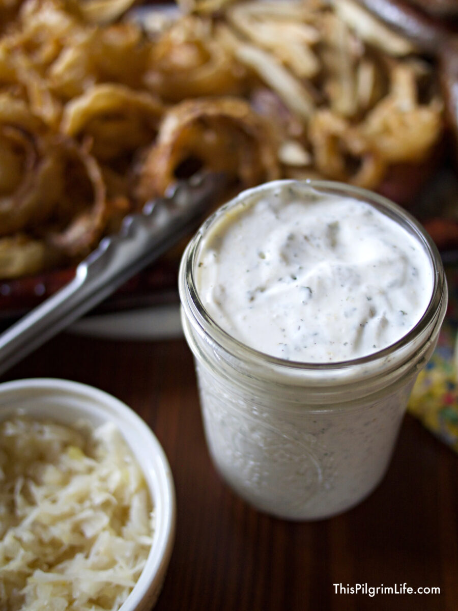 This is the best homemade ranch EVER and can be made quickly and easily with kitchen staples!