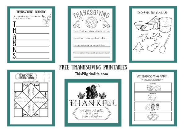 Free Thanksgiving Printables - This Pilgrim Life