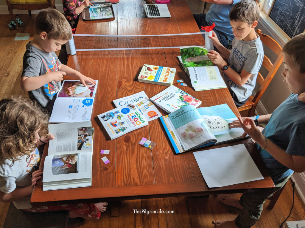 Inspire creativity, ingenuity, learning, and independence with this collection of fun kids activity books! From science experiments to building projects to crafts and time outdoors, these books are sure to beat any boredom and spark the imagination! 