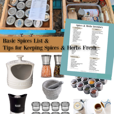 Basic Spices List & Tips for Keeping Spices & Herbs Fresh