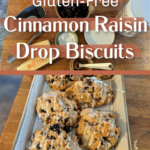 These cinnamon raisin drop biscuits are such a lovely addition to a breakfast or brunch! They come together quickly and are easily made gluten-free using one-to-one gluten-free flour. 