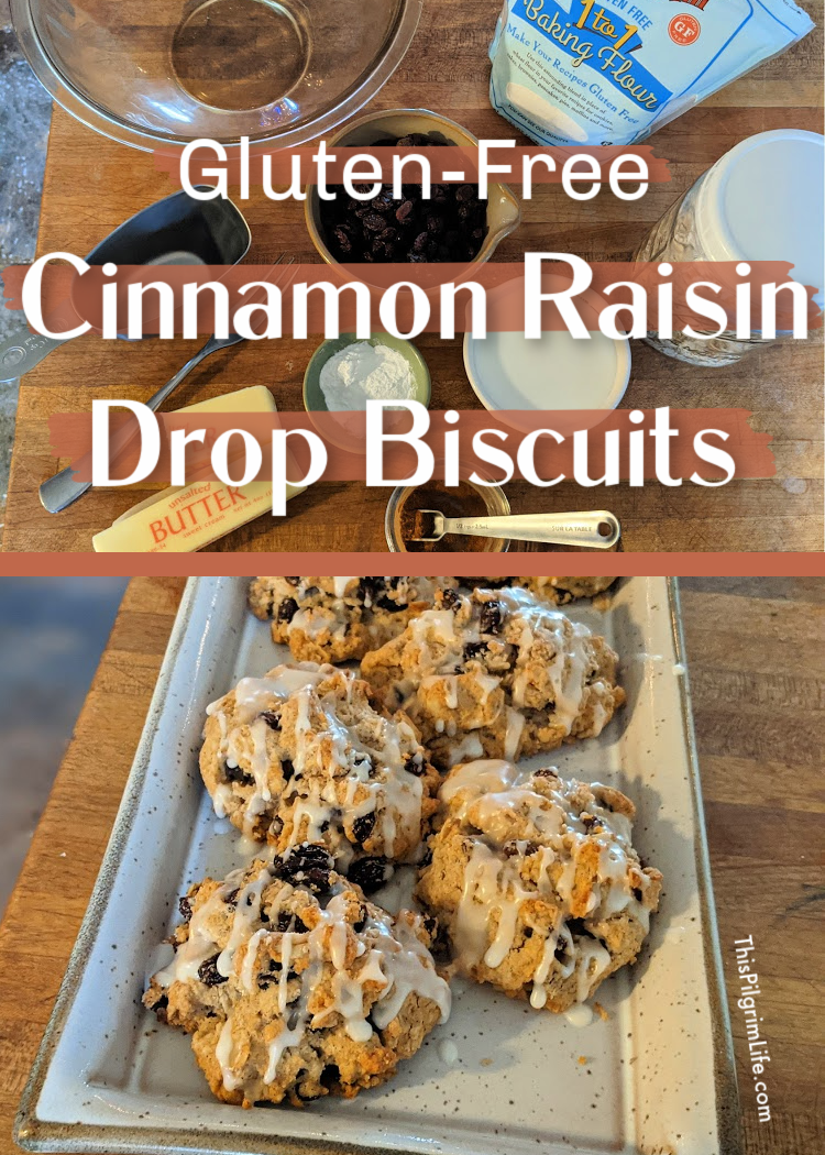 These cinnamon raisin drop biscuits are such a lovely addition to a breakfast or brunch! They come together quickly and are easily made gluten-free using one-to-one gluten-free flour. 